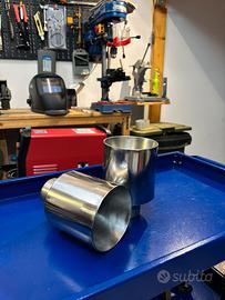 Finalini in acciaio con uscite da 114mm