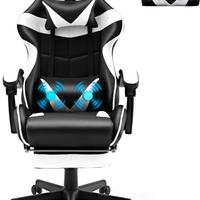 sedia da gaming con cuscino massaggiante