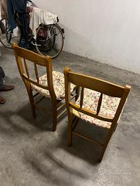 4 sedie legno buono stato