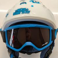 Casco sci bambino Briko regolabile con Mascherina