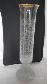Vaso EGIZIA in cristallo decorato satinato