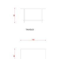 Cassapanca con tavolo in buone condizioni