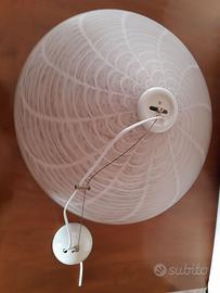 Lampadario cucina /cameretta vetro acidato