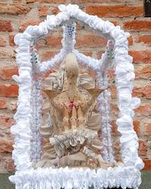 teca vintage  con Pellicano  simbolo eucarestia