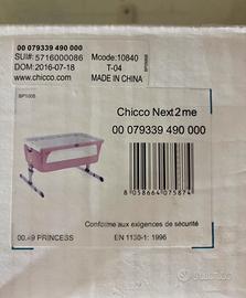 Culla co-sleeping Chicco Next2Me Princess rosa