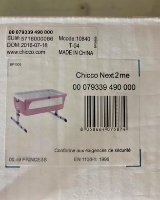 Culla co-sleeping Chicco Next2Me Princess rosa