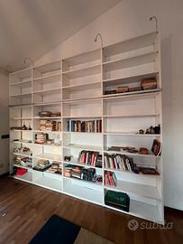 Libreria in legno tamburato bianca 363x292x30