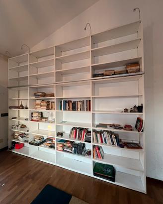 Libreria in legno tamburato bianca 363x292x30