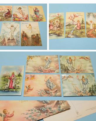 Cartoline pasquali Kartos vintage religiose Pasqua