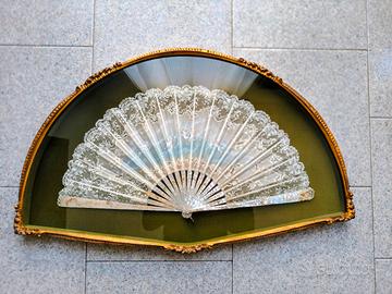 Raro Ventaglio Antico Belle Époque in Madreperla