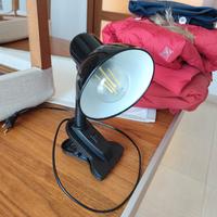 lampada con morsetto