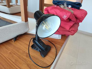 lampada con morsetto