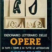Dizionario letterario bompiani delle opere e dei