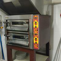 Forno OEM per pizze (2 camere) + cucina 4 fuochi