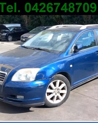 Ricambi TOYOTA AVENSIS II SW 2.0 85KW - NO MOTORE