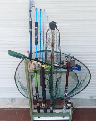 Attrezzatura Completa Pesca Trota Mare Lago Fiume