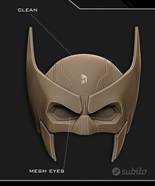 Wolverine cowl casco 3D "NO TEXTURE" cosplay 1:1 