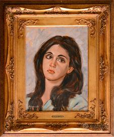 Dipinto a Olio -  Ritratto di Donna G. La Peruta