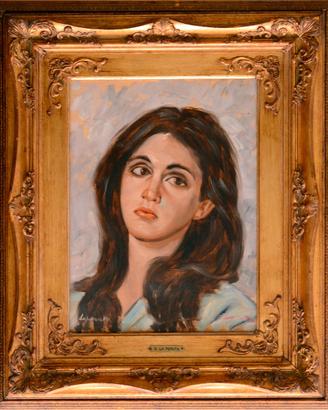 Dipinto a Olio -  Ritratto di Donna G. La Peruta