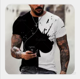 Maglia t-shirt uomo estate poliestere 2XL