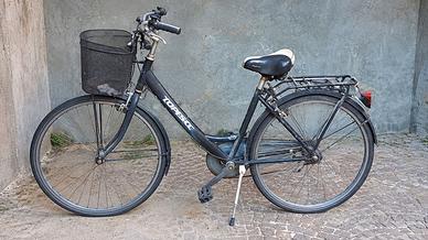 bicicletta nera da uomo topbike da città 28