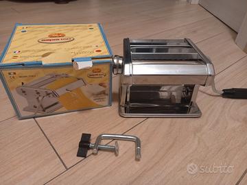 macchina manuale per pasta fresca in acciaio inox 