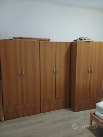 3Armadio +2 letto singolo compreso 2materasso 