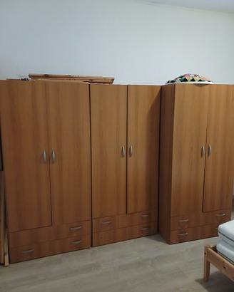 3Armadio +2 letto singolo compreso 2materasso 