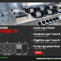 Cucina completa prof. a Gas mod. NEW YORK 70