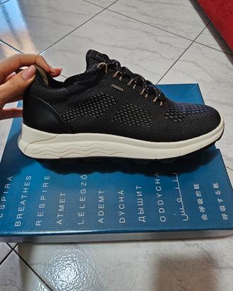 Scarpe donna geox amphibiox 38 nere con calzata pi