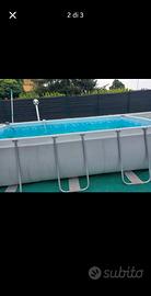 Piscina intex e kit completo per la pulizia