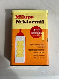 Milupa Nektarmil barattolo in latta vintage