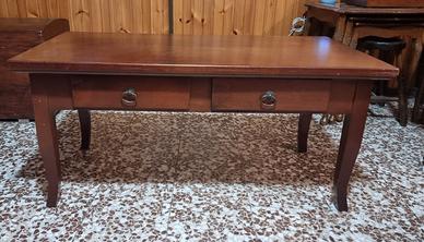 Tavolino rettangolare in legno massiccio