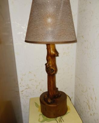LAMPADA IN LEGNO ARTIGIANALE