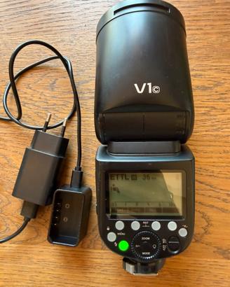 Godox V1C per Canon con accessori, stato ottimale
