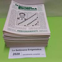 LA SETTIMANA ENIGMISTICA, anno 2020, parzialmente