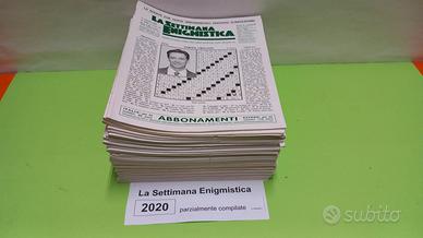 LA SETTIMANA ENIGMISTICA, anno 2020, parzialmente