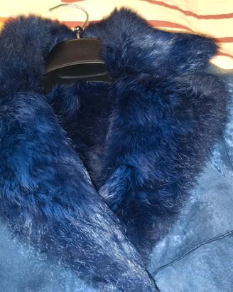 Cappotto Di Lapin - Blu Navy Sfumato