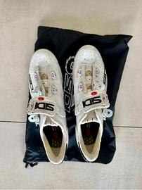 Scarpe Sidi Wire Carbon Air Vernice Bianco 46