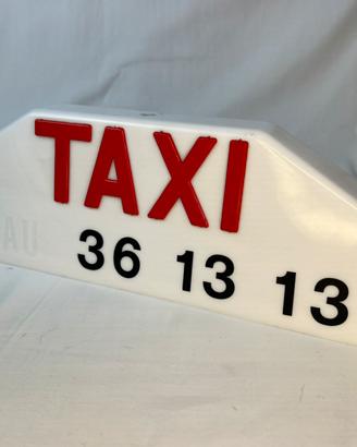 Insegna Luminosa Taxi Vintage Francia Strasburg