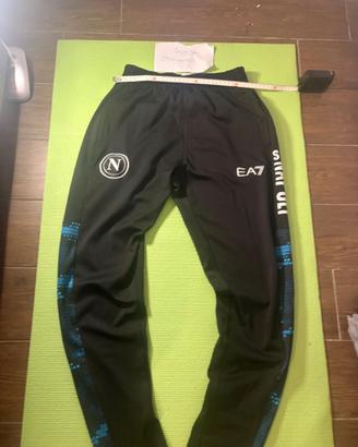 Pantaloni EA7 Napoli Tuta Neri Taglia M Uomo Sport