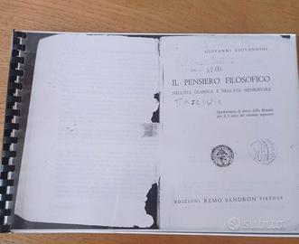 Dispensa del testo "Il pensiero filosofico " 1969