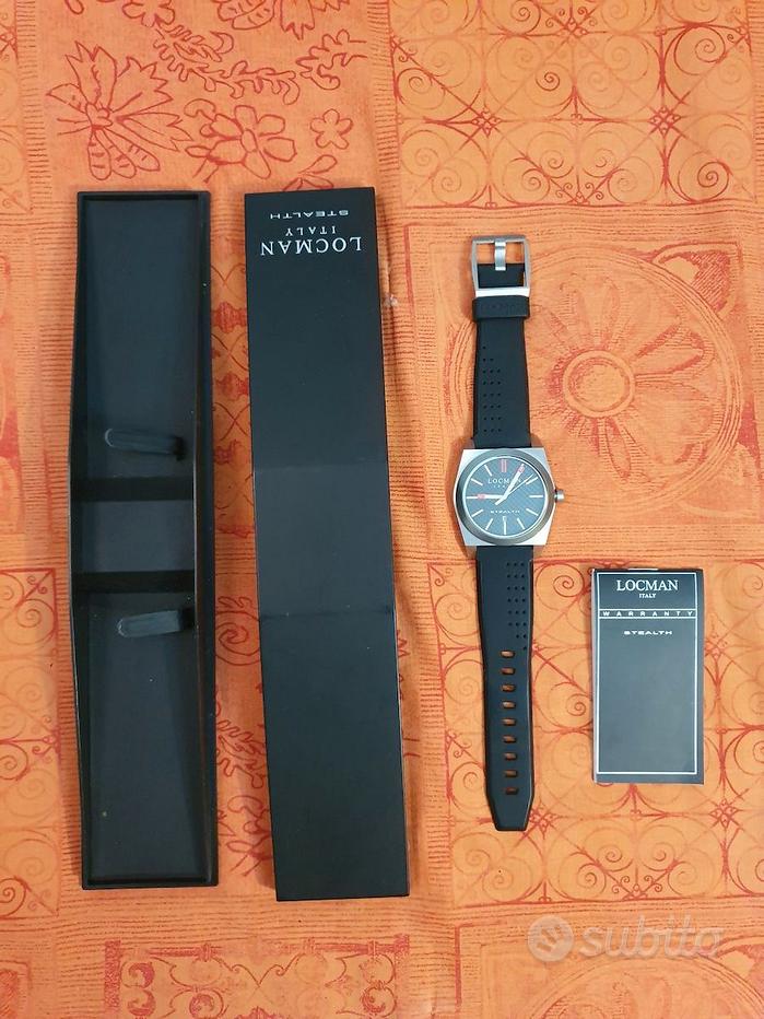 Orologio Uomo Locman STEALTH 020100WHNNKSIB Solo Tempo al Quarzo, Cassa