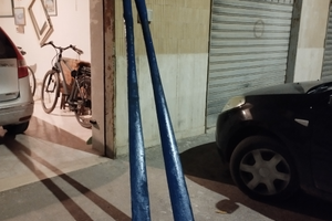 Coppia di remi per barca in legno tipo gozzo