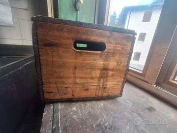cassetta legno recoaro bibite 