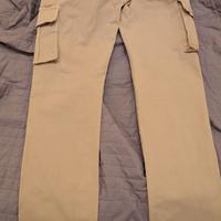 Pantaloni uomo cargo cotone slim fit