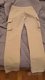 Pantaloni uomo cargo cotone slim fit