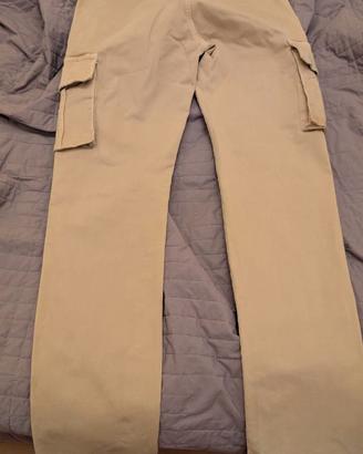 Pantaloni uomo cargo cotone slim fit
