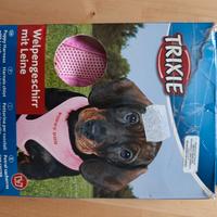 pettorina e guinzaglio per cuccioli