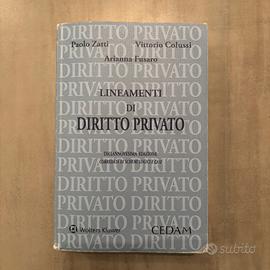 Lineamenti di Diritto Privato Libro per Università